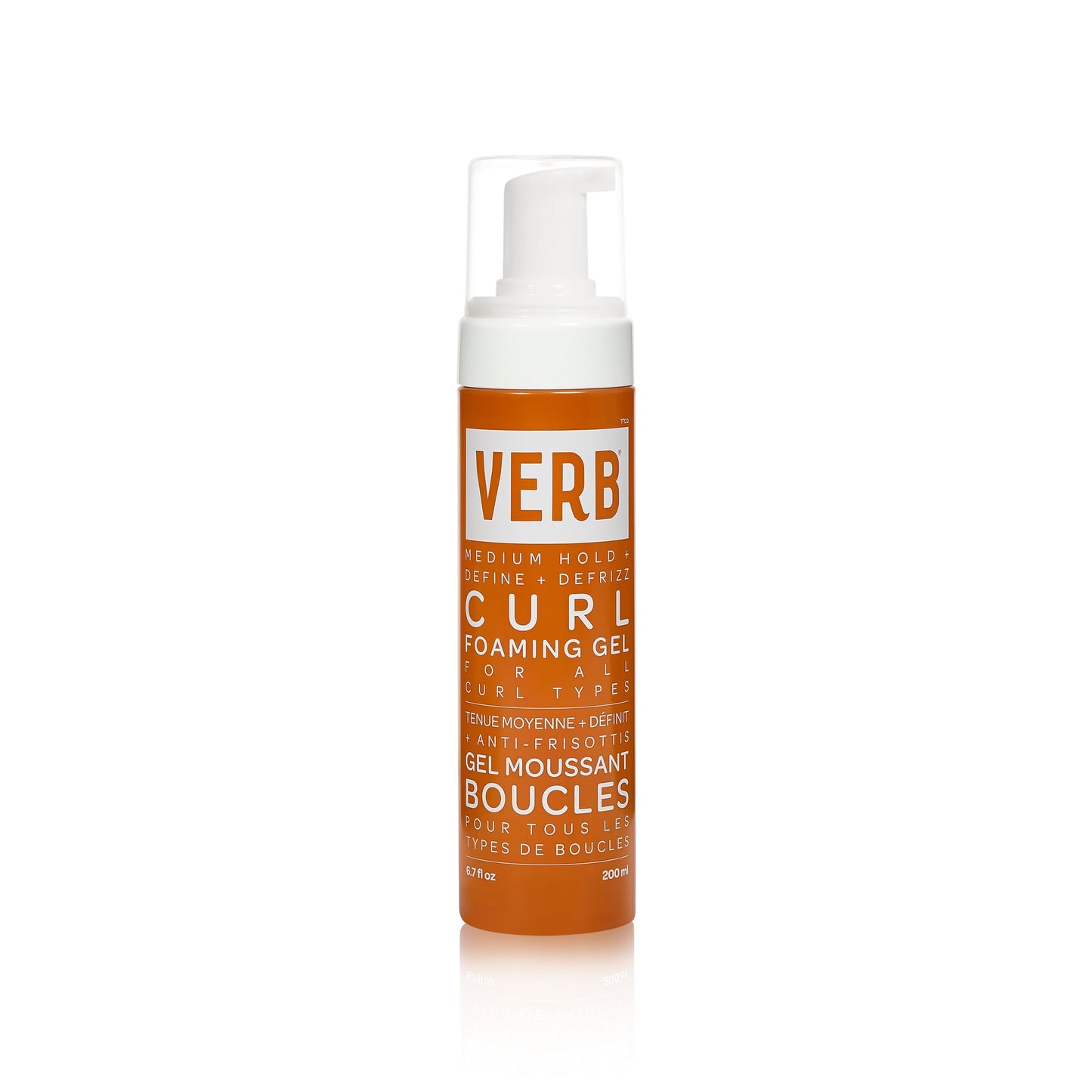 VERB Curl Foaming Gel, 6.7 fl oz - Frizz Control Foaming Gel - For Waves, Curls and Coils - Defines + Enhances for Medium Hold - Vegan, No Parabens or Beauty and Personal Care VERB Default Title