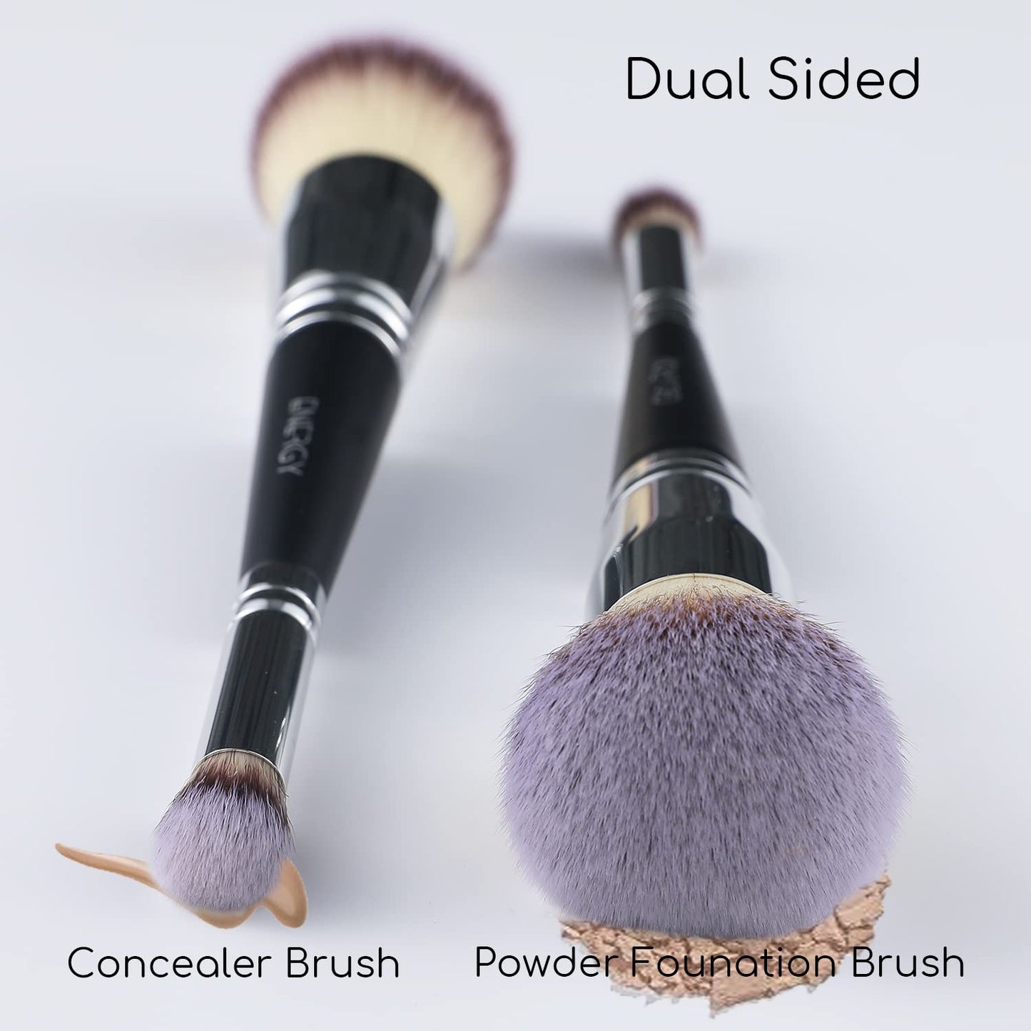 ENERGY Foundation Brushes for Liquid Foundation Makeup Brushes Dual-ended Foundation Brush Concealer Brush Under Eye Ideal for Liquid, Cream