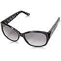 Juicy Couture Women's JU 551/S Rectangular Sunglasses, Black Polka Dot/Grey Gradient, 54mm, 16mm