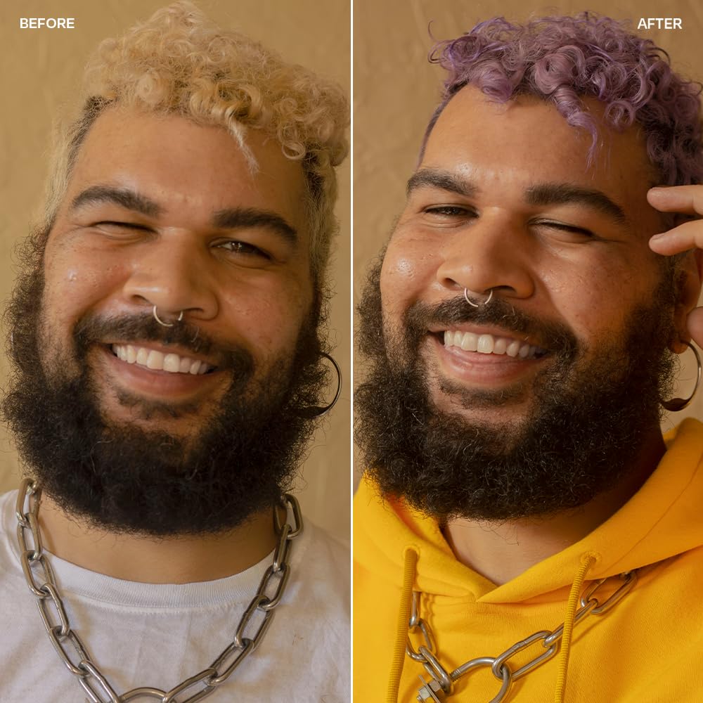 Overtone Daily Color Depositing Conditioner 8oz – Pastel Purple Lilac Lotus, Refresh & Prevent Fading, Vegan, Cruelty-Free, with Shea & Coconut