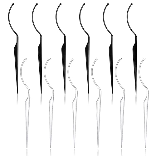 12 Pcs False Eyelashes Display Stick Eyelashes Applicator Tool 3D Eyelash Extensions Style Try on Sticks Planting Grafted Eye Lashes Applicator