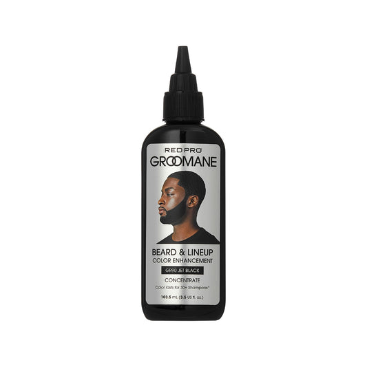 RED Pro GROOMANE Beard & Lineup Color Enhancement for Airbrush, Natural Semi-Permanent Barber Beard Dye, Long-Lasting Gray Coverage, Men Hairline