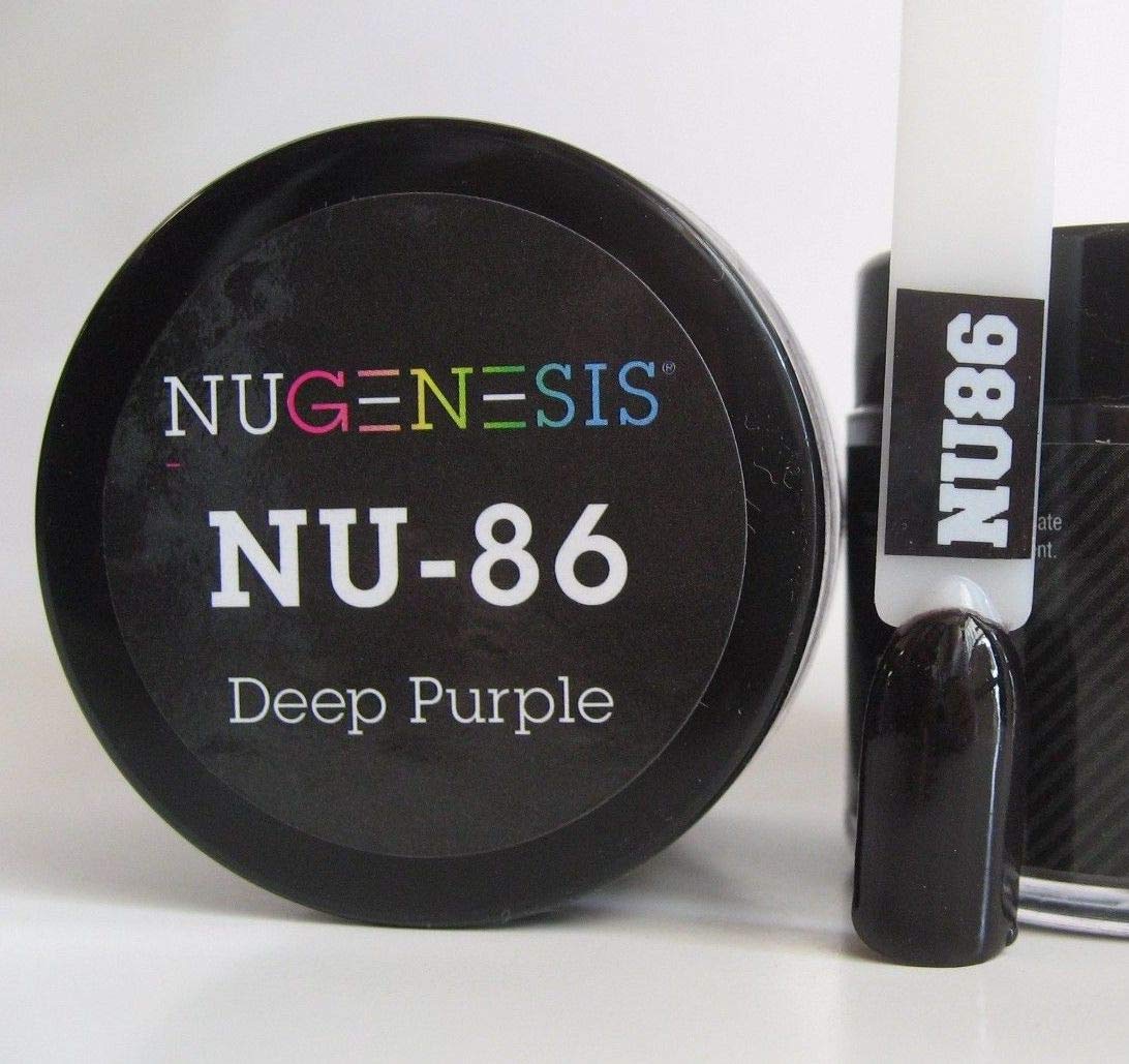 NuGenesis Nail Dipping Powder Color 1.5oz/43g jar - (NU86 DEEP PURPLE) Beauty & Personal Care Nugenesis