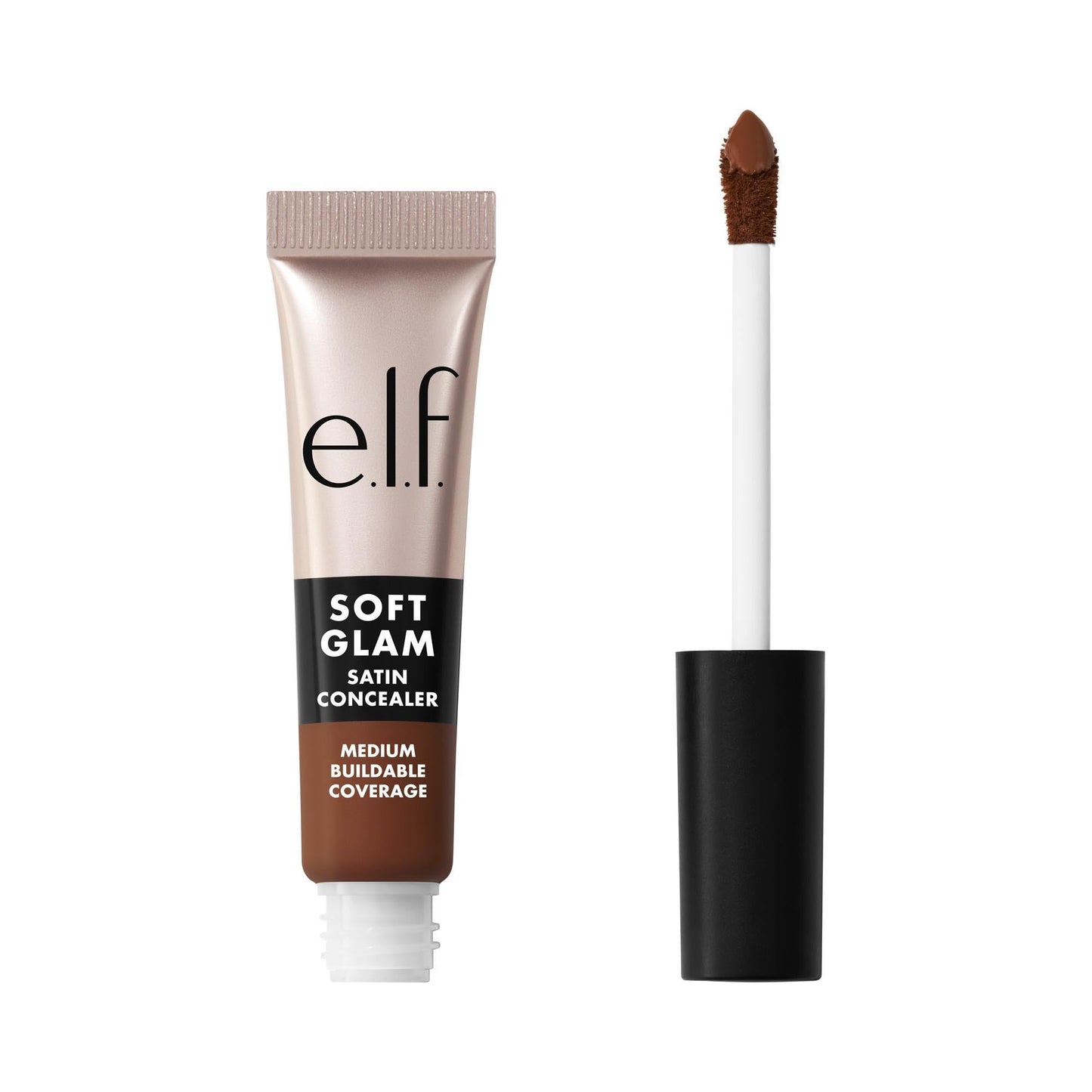 e.l.f. Soft Glam Satin Concealer, Medium Coverage For Blemishes & Under-Eye, Crease-Resistant, Long Lasting, Vegan & Cruelty-Free, 52 Deep Cool
