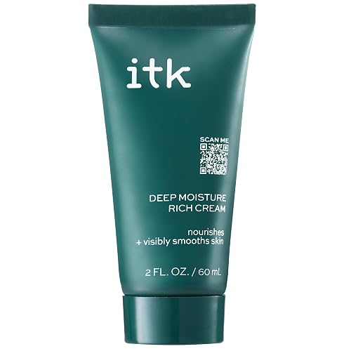ITK Skincare Deep Moisture Anti Aging Face Cream With Hyaluronic Acid + Ceramides + Shea Butter For Nourishing Rich Hydration - Reduce Fine Lines +