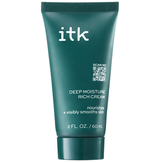 ITK Skincare Deep Moisture Anti Aging Face Cream With Hyaluronic Acid + Ceramides + Shea Butter For Nourishing Rich Hydration - Reduce Fine Lines + Beauty & Personal Care ITK