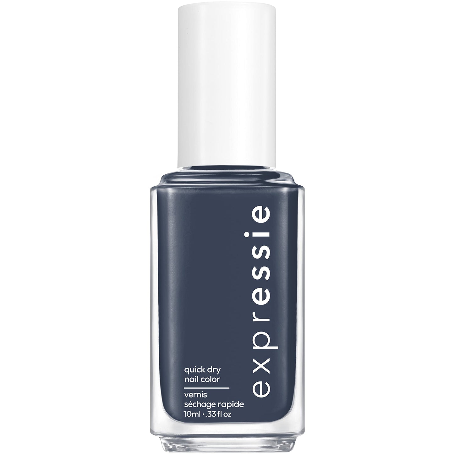 essie expressie Quick Dry Vegan Nail Polish, Charcoal Gray with Blue Undertones, Leveled Up, 0.33 Ounce Beauty & Personal Care essie