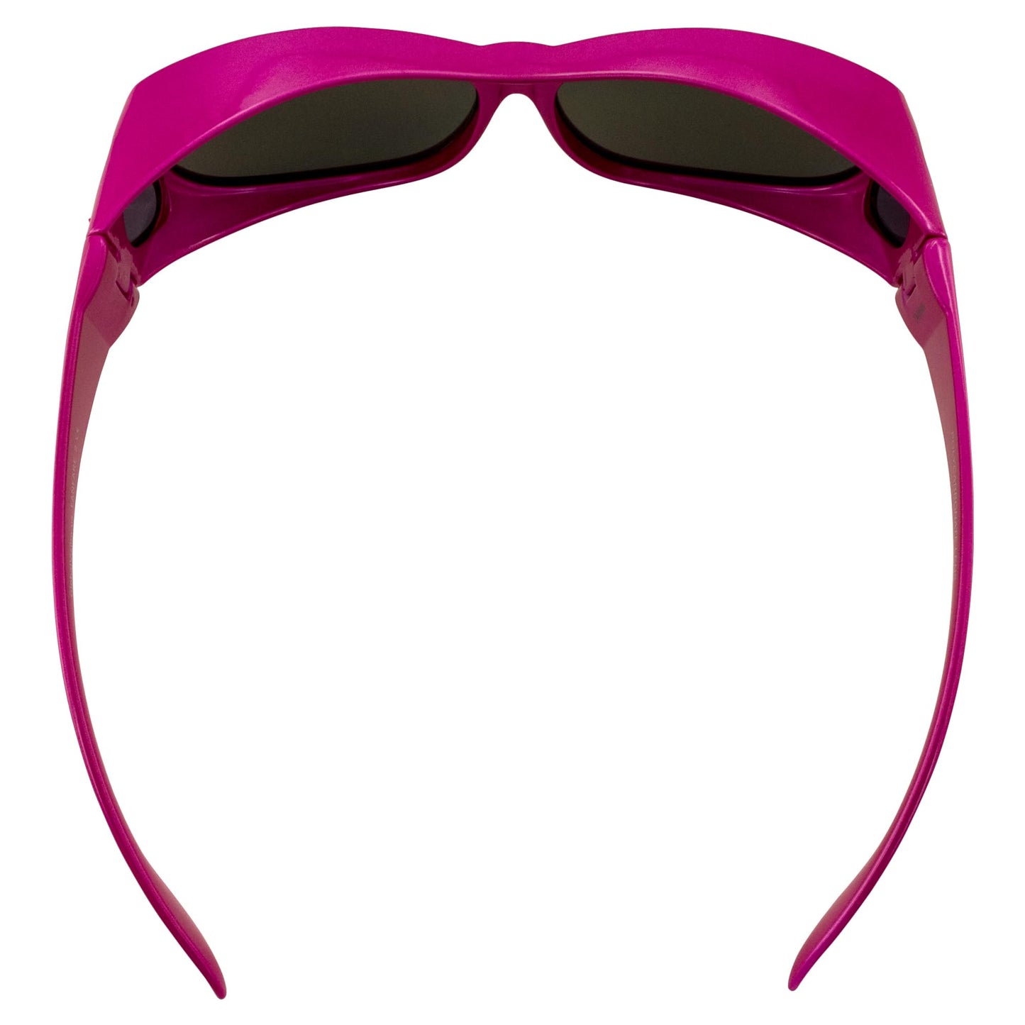 Global Vision Fanfare2 Women's Sunglasses Pink Frame Smoke Lens Fits Over Glasses