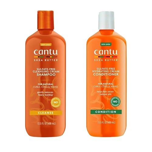 Cantu Shea Butter for Natural Hair Shampoo and Conditioner SULFATE FREE by Cantu