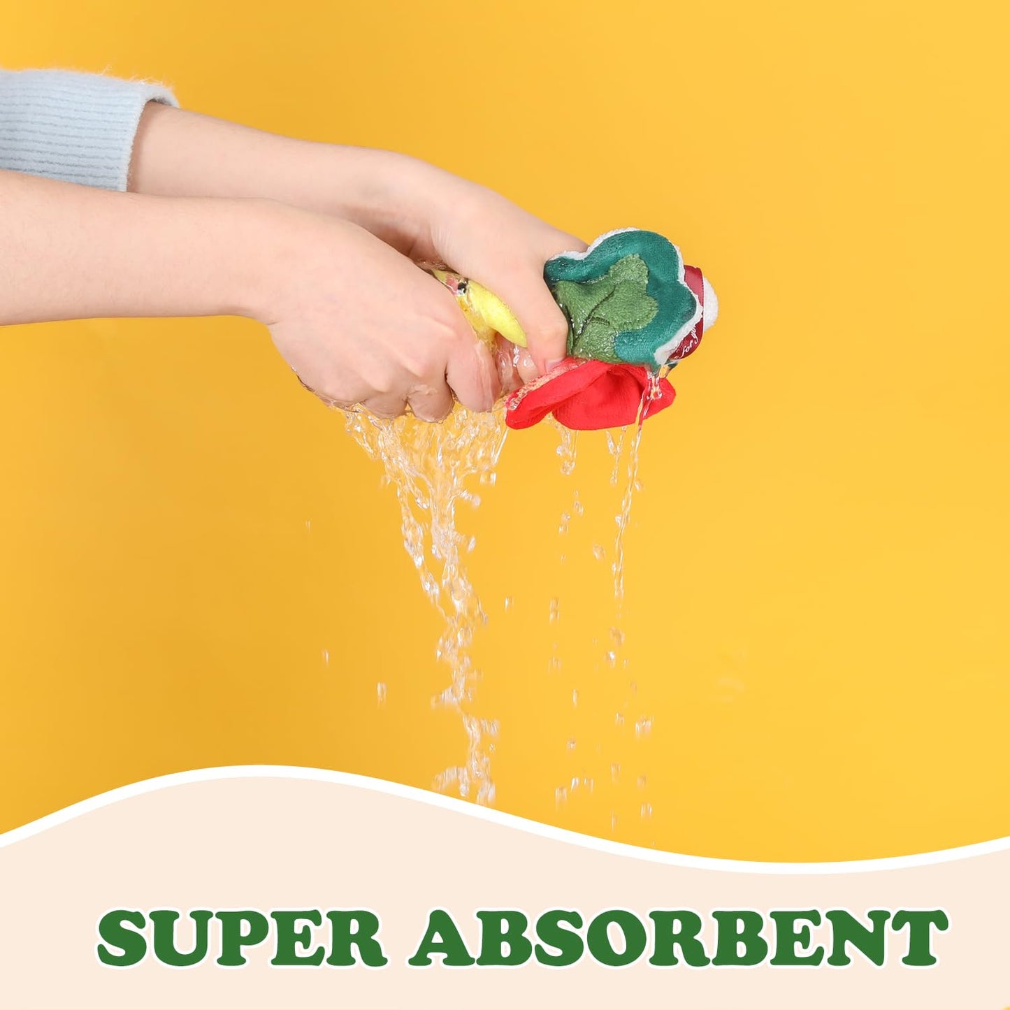 Tyrafry Luxury Holiday Christmas Hand Towels, Absorbent Hand Towel for Kitchen Bathroom Bedroom, Set of 4