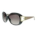 Ferragamo Brown Gradient Oval Sunglasses SF668 001 57