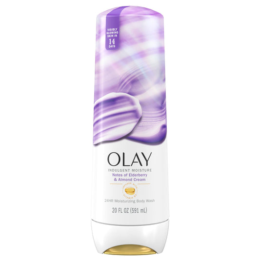 Olay Body Wash for Women, Indulgent Moisture, 24hr Moisturizing & Nourishing Formula, Infused with Vitamin B3 Complex, Luxurious Fragrances