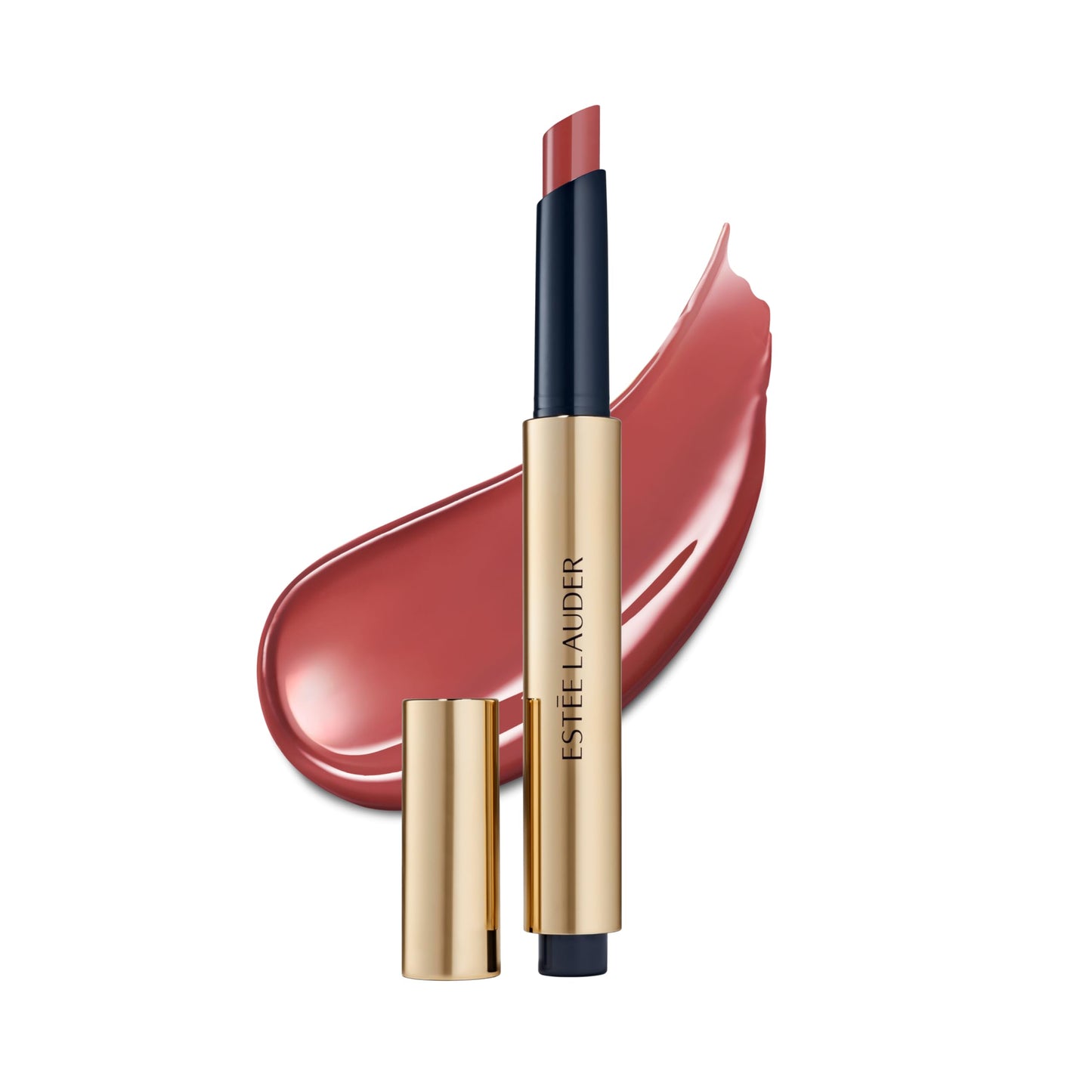 Estée Lauder Pure Color Melt-On Glosstick for Lips | Plumping & Moisturizing Lip Gloss, 128 Melted Blush