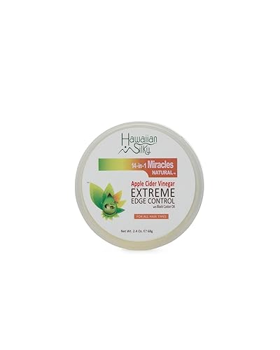 Hawaiian Silky Hawaiian silky 14-in-1 miracles extreme edge control 2.4 ounce, White, 2.4 Ounce