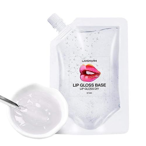 Transparent Lip Gloss ?Moisturize Lip Gloss Base, Lip Gloss Base Oil Material Lip Makeup Primers, Primer for DIY Handmade Lip Balms Lip Gloss