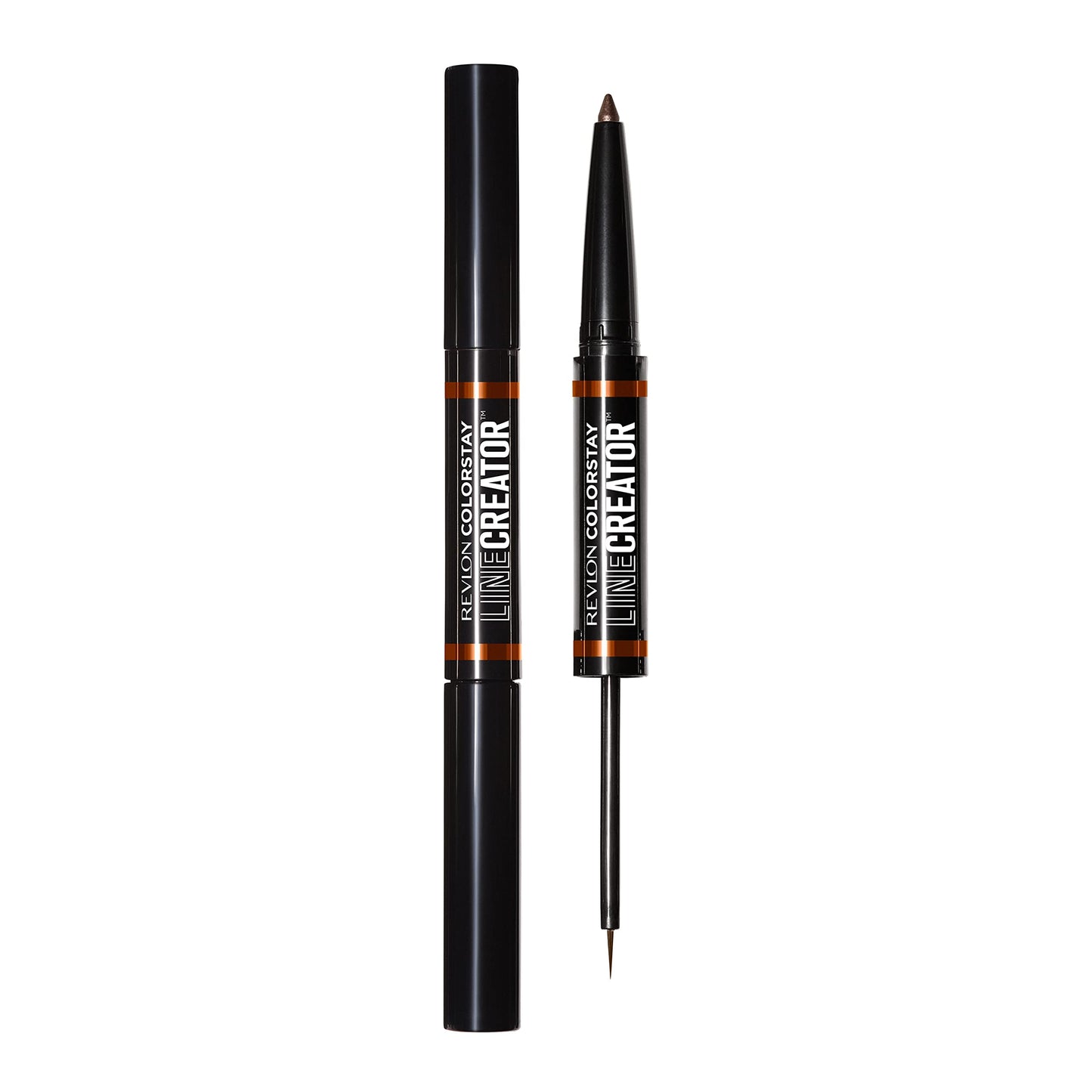 REVLON Liquid Eyeliner & Smoky Kohl Pencil, ColorStay Line Creator Eye Makeup, Waterproof & Transferproof, 152 Leathercraft, 0.004 oz