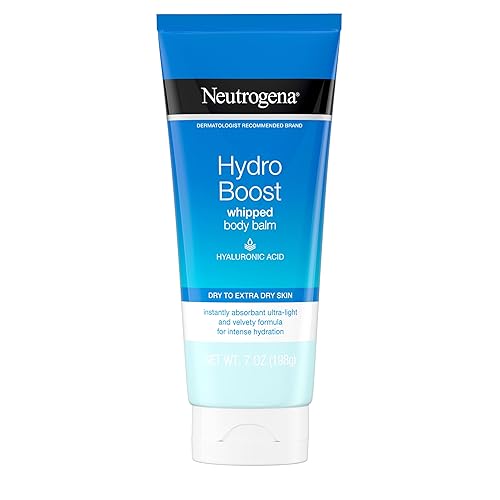 Neutrogena Hydro Boost Whipped Body Balm with Hyaluronic Acid, Hydrating for Dry to Extra Dry Skin, Lightweight, Daily Moisturizing, 7 Oz
