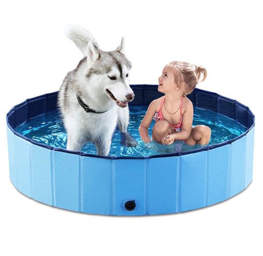 Jasonwell 48" Foldable Dog Pet Bath Pool – Collapsible Pet Pool Bathing Tub & Wading Pool for Small, Medium, Large Dogs, Cats & Kids, Blue          Ask ChatGPT