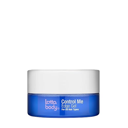 Lottabody Control Me Edge Gel with Coconut & Shea Oils For All Hair Types, Black, 2.25 Ounce (Pack of 1)