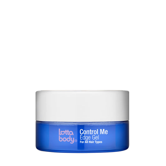 Lottabody Control Me Edge Gel with Coconut & Shea Oils For All Hair Types, Black, 2.25 Ounce (Pack of 1)