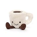 Jellycat Amuseables Espresso Cup Coffee Stuffed Toy, 4 inches - Drink Plush - Fun Gift Idea