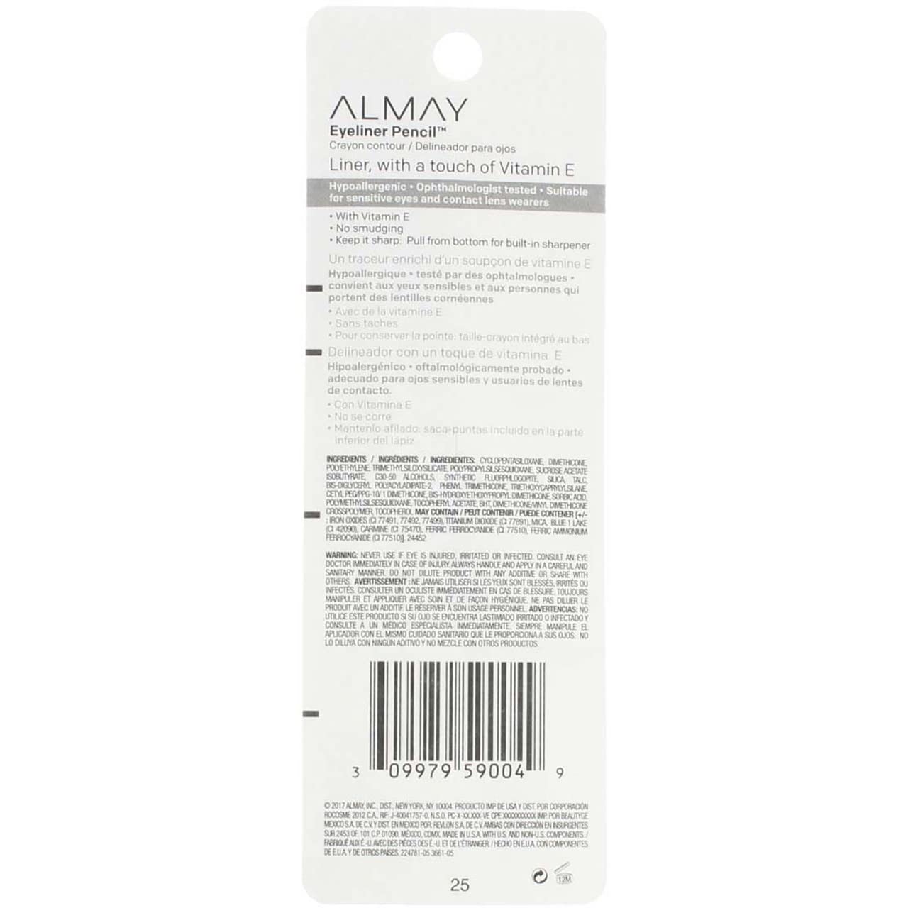 Almay Intense i-Color Liner, Black Raisin [209], 0.009 oz