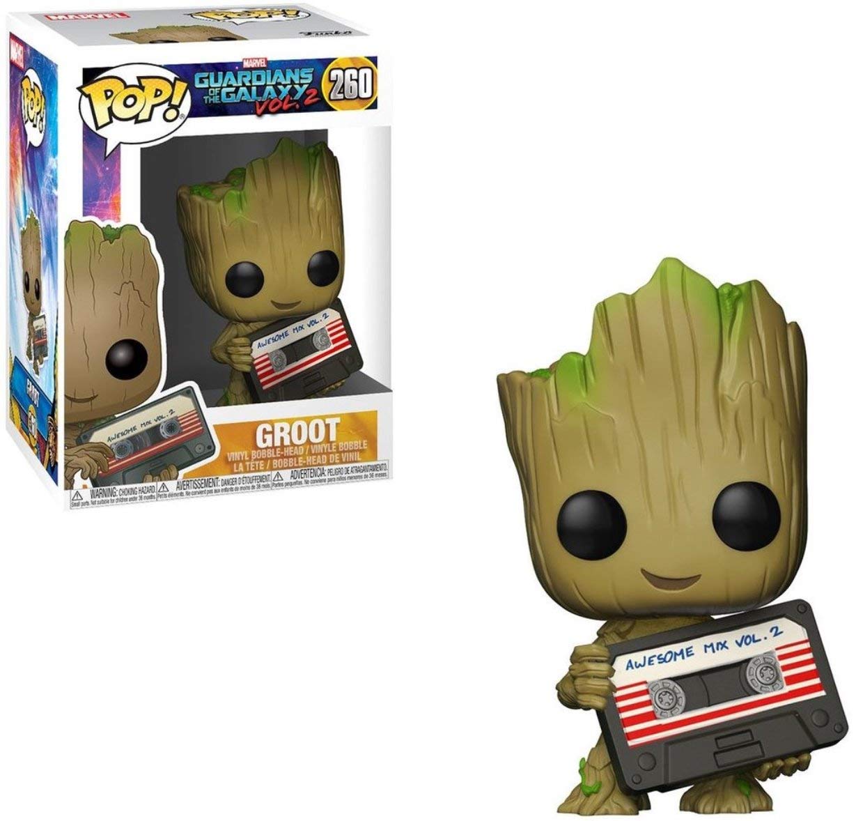 Funko Marvel Collector Corps Exclusive Guardians Of The Galaxy Vol.2-Groot with Mix Tape
