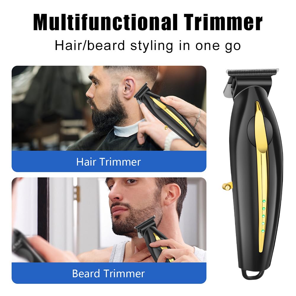 Hair Clippers for Men Cordless 2 in 1 Versatile Beard Trimmer with Powerful Moyor and 4 Guide Combs,Professional Haircutting Kits for Home Barber Use Beauty and Personal Care QDKVTNDJZ