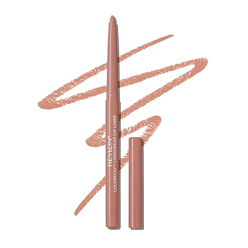 Revlon Colorstay Lip Liner Makeup with Built-in-Sharpener, Longwear Rich Colors, Stocking Stuffer for Women, 685 Natural, 0.01 oz