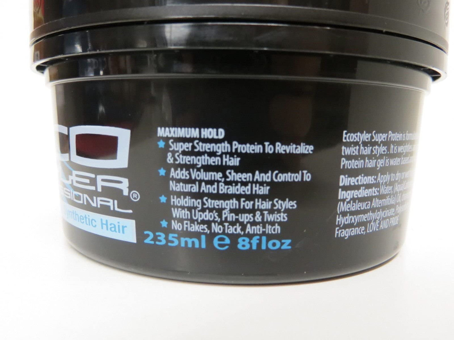 ECOCO Eco Style Gel Regular Super Protein Provides Gravity Defying Hold & Long Lasting Shine, Helps Maintain Healthy Hair, Perfect for Pin Ups & Twist