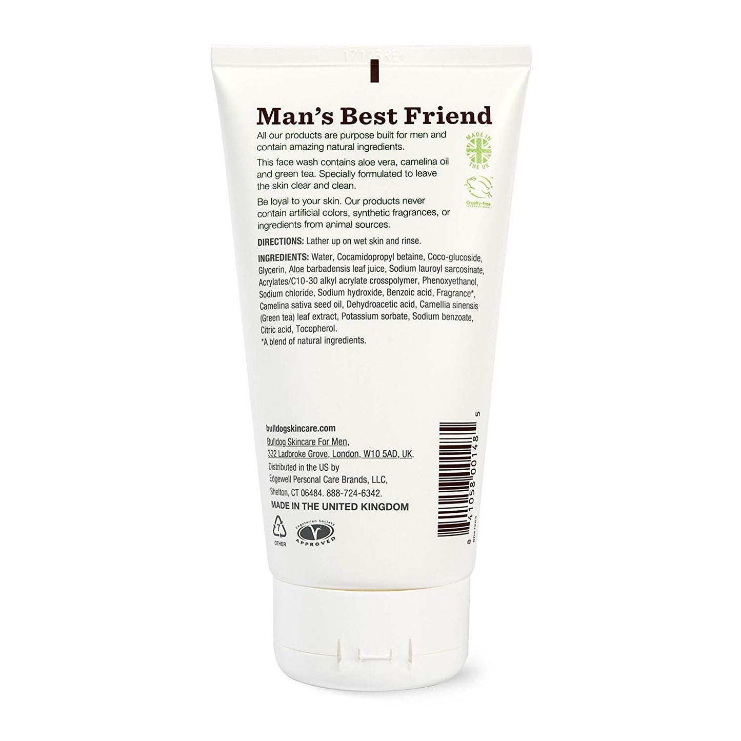 Bulldog Skincare and Grooming For Men Original Face Wash, Pack of 2, 5 Ounce