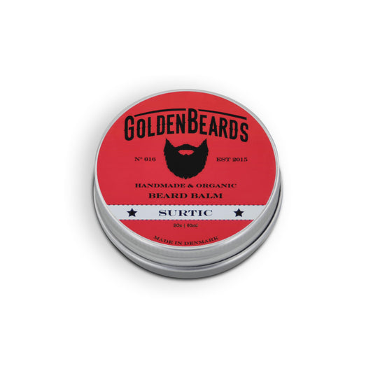 Golden Beards Organic Beard Balm Surtic - Lime, Peppermint & Menthol Blend with Shea & Beeswax - 60ml Vegan Styling & Softening Balm, Handmade in Beauty and Personal Care Golden Beards Kobenhavn BALM GROOMING OIL