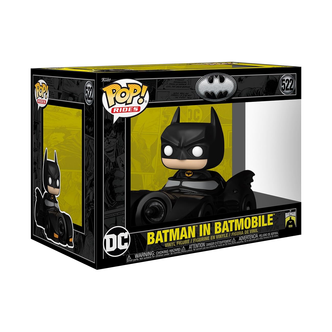 Funko Pop Rides Deluxe: Batman's 85th Anniversary - Batman in Batmobile - Collectable Vinyl Figure - Gift Idea - Official Merchandise - Toys for Kids…