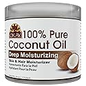 OKAY 100% Pure Coconut Oil for Hair & Skin - Coconut Oil for Women & Men, Perfect for Hair & body, Natural Massage Oil & Moisturizer - 6 fl oz Jar