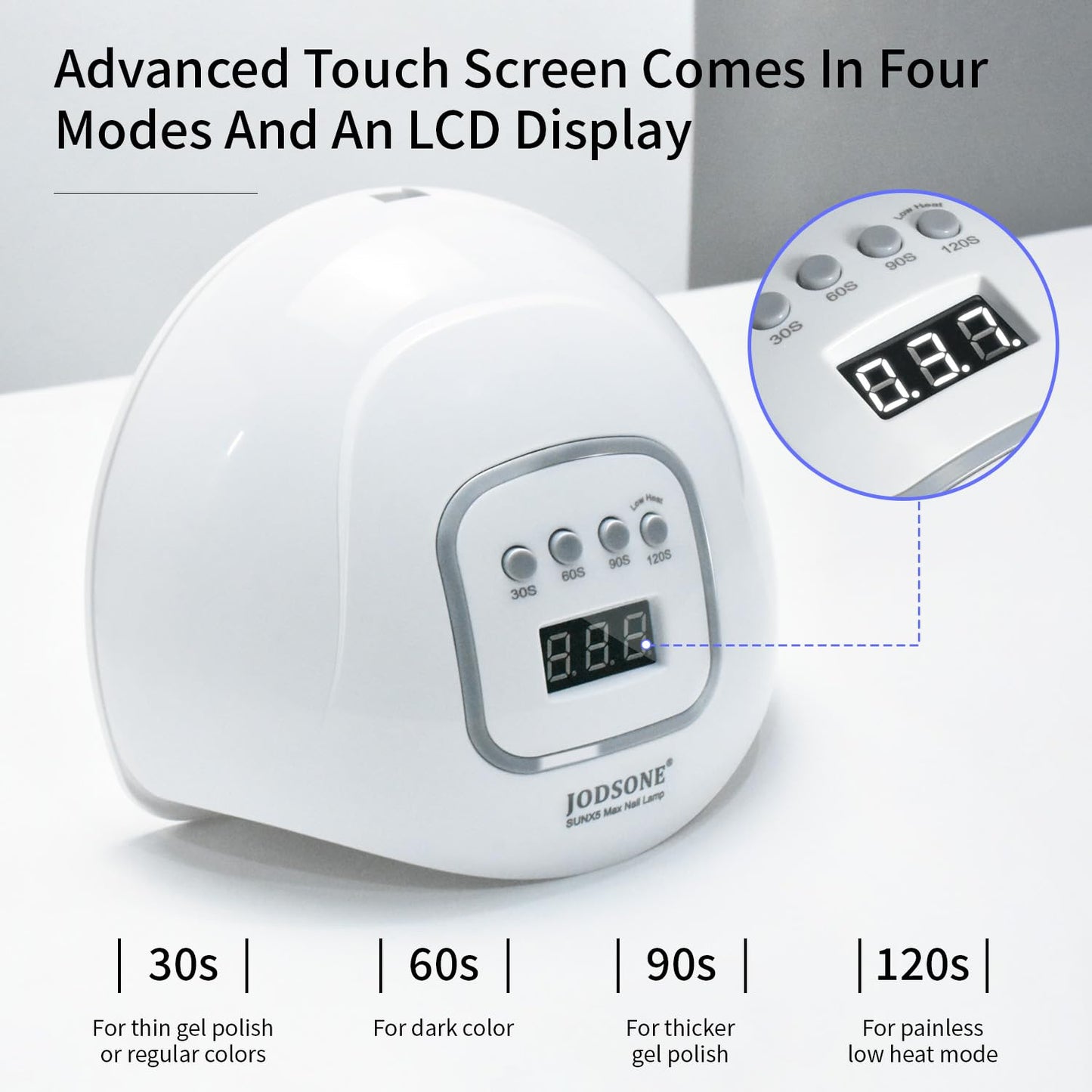 JODSONE U V LED Nail Lamp, Nail Dryer for Gel Polish, Led Light with Automatic Sensor & 4 Timers Beauty & Personal Care JODSONE