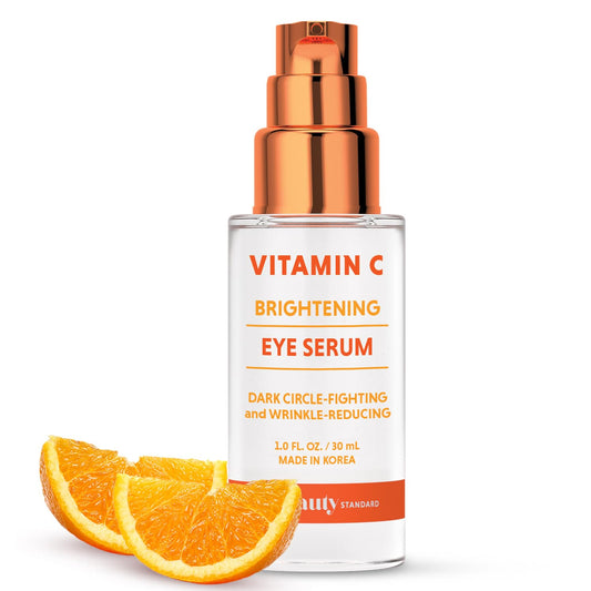 The Beauty Standard Vitamin C Under Eye Serum - Anti-Aging, Reduces Puffiness, Dark Circles & Wrinkles, Hydrating - Dermatologist Tested, Korean Skin