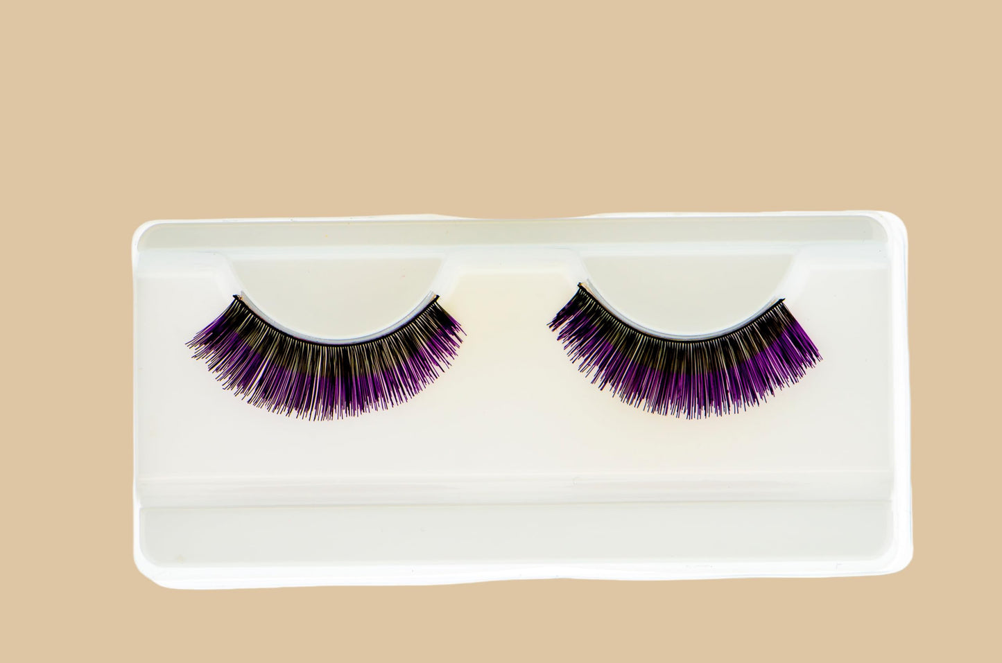 EMILYSTORES Purple False Eyelashes Halloween Colorful Eye lashes Extension Tools for Cosplay Makeup Natural Looking Masquerade Party Eyelashes 1 Pair