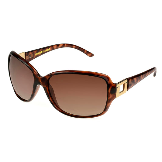 Foster Grant Polarized Sunglasses For Women, Brown Tortoise Shell Sunglasses