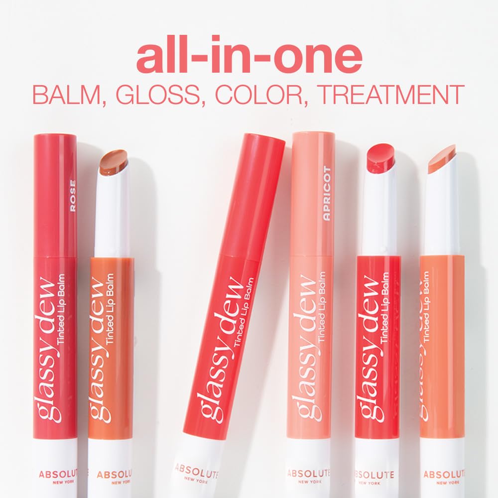 Absolute New York Glassy Dew Tinted Lip Balm (MLGD03 Peach) Beauty and Personal Care Absolute New York