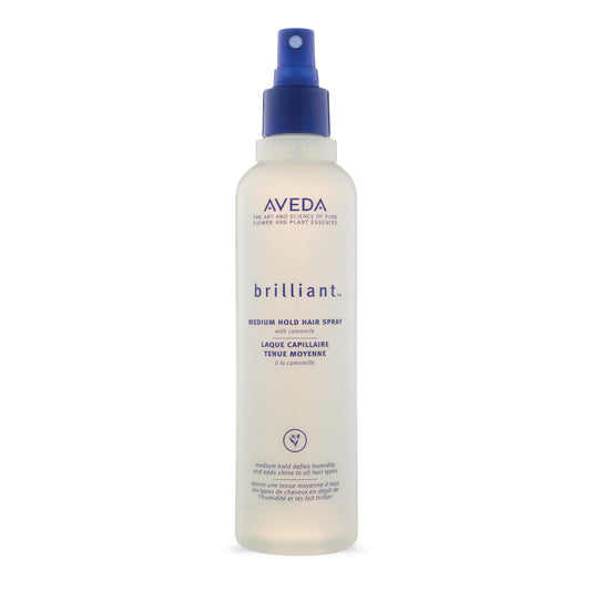 Aveda Brilliant Medium Hold Hair Spray | Non-Aerosol Spray | Anti-Humidity | Adds Shine | for All Hair Types, 8.5 Fl Oz