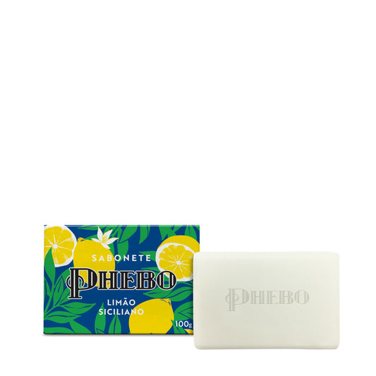 Linha Mediterraneo Phebo - Sabonete em Barra Cremoso Limao Siciliano 100 Gr - (Phebo Mediterranian Collection - Creamy Bar Soap Sicilian Lemon 3.5 net Beauty & Personal Care Phebo