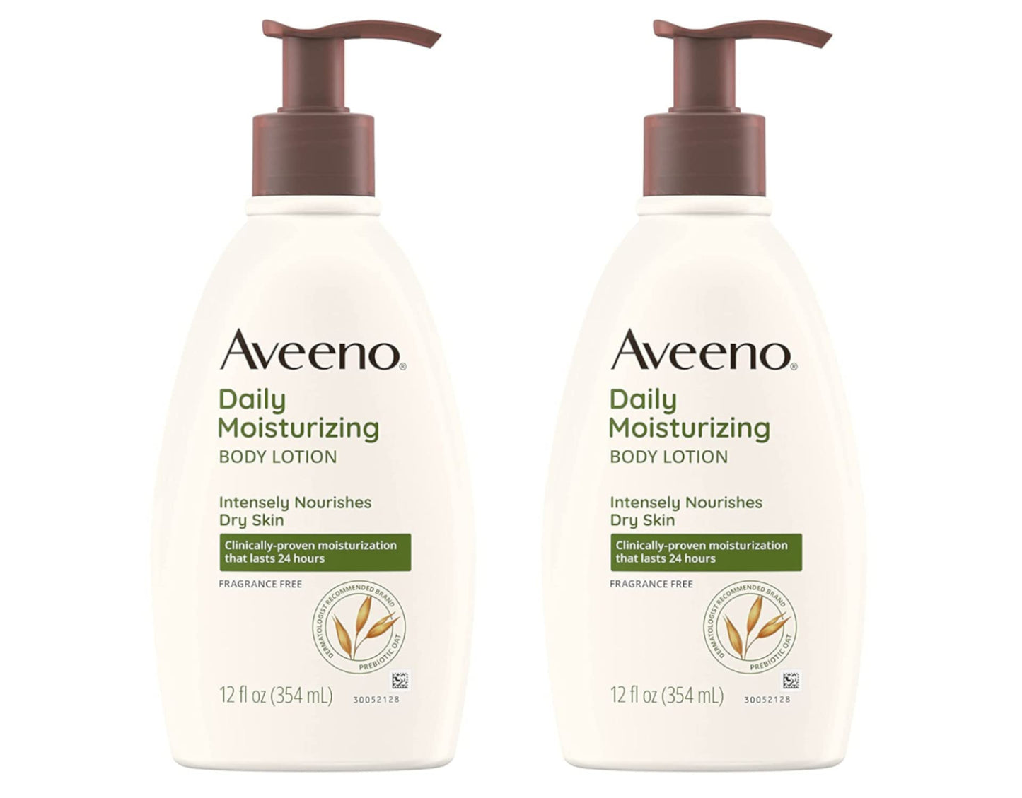 Aveeno Daily Moisturizing Lotion 12 Ounce Pump (354ml) (2 Pack)