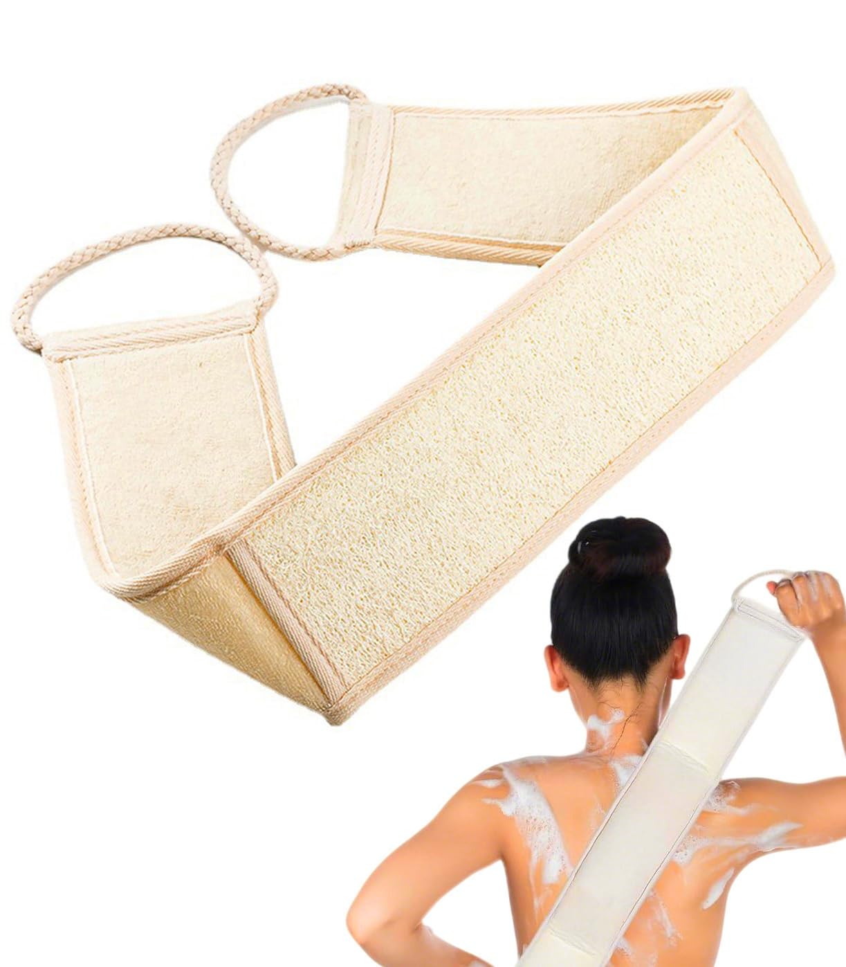 haikuluo Natural Loofah Back Scrubber,1 Pack Beauty and Personal Care haikuluo