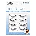 Ardell Light As Air 521 Lashes - Lightweight Natural False Eyelashes, Soft and Comfortable, 4 Pairs