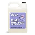 EVOLVED BY NATURE Liquid Hand Soap Refill, 128 Oz, Lavender Lemongrass, Biodegradable Formula
