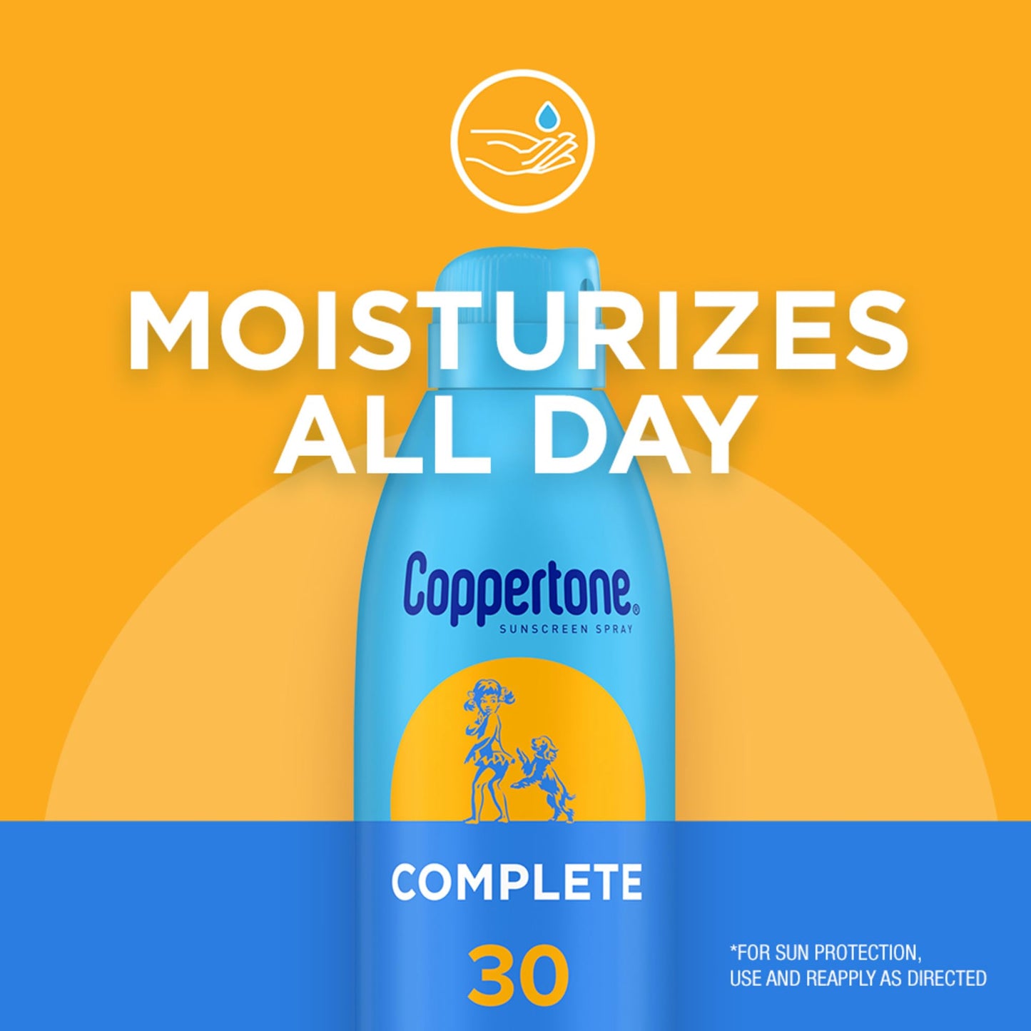 Coppertone Complete Sunscreen Spray, SPF 30 Spray Sunscreen, Body Sunscreen, 5.5 Oz