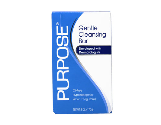 PURPOSE Gentle Cleansing Bar, Gentle As Water, All Skin Types, For Sensitive & Dry Skin, Oil-free, Hypoallergenic, Sulfate-Free, 6 oz Bar Beauty & Personal Care Purpose