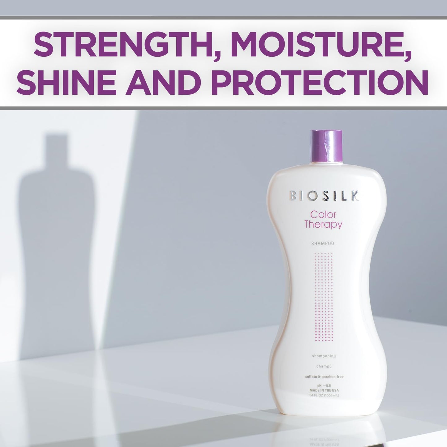 BioSilk Color Therapy Shampoo & Conditioner Duo, Gently Cleanses & Replenishes Moisture, Sulfate, Paraben, & Cruelty-Free, 34 Oz (Pack of 2)