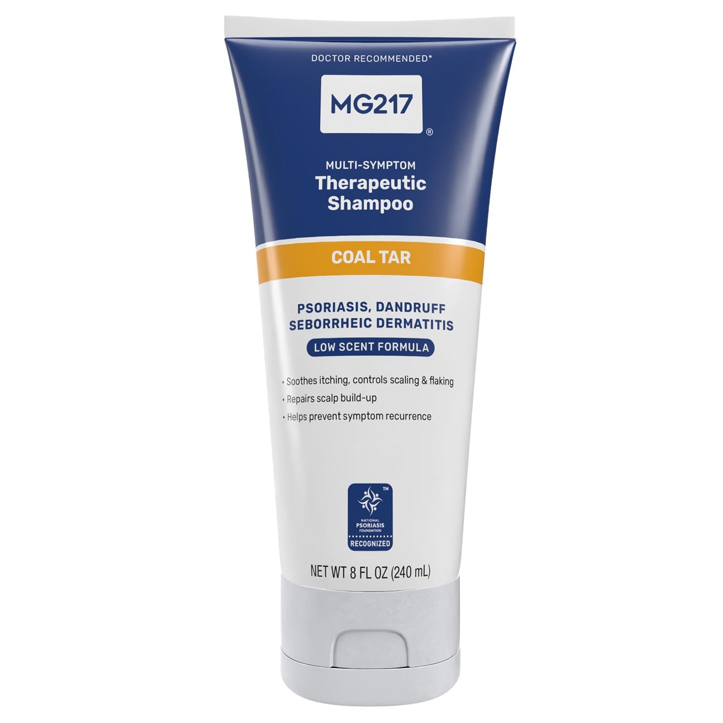 MG217 Psoriasis Shampoo with Coal Tar, Therapeutic Scalp Treatment, Controls Itching, Scaling, Flaking, Scale Buildup, Psoriasis Scalp Treatment, .5% Beauty and Personal Care MG217