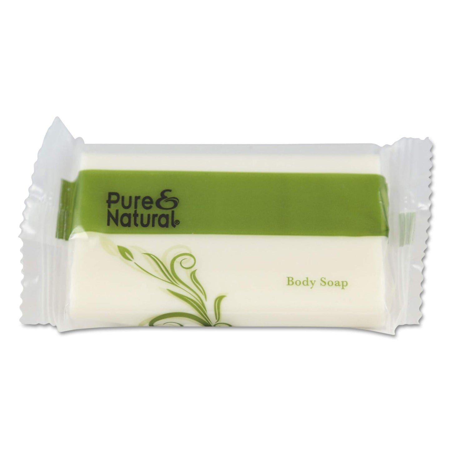Pure & Natural Body & Facial Soap, 1.5 Oz, Fresh Scent, White, 500/Carton
